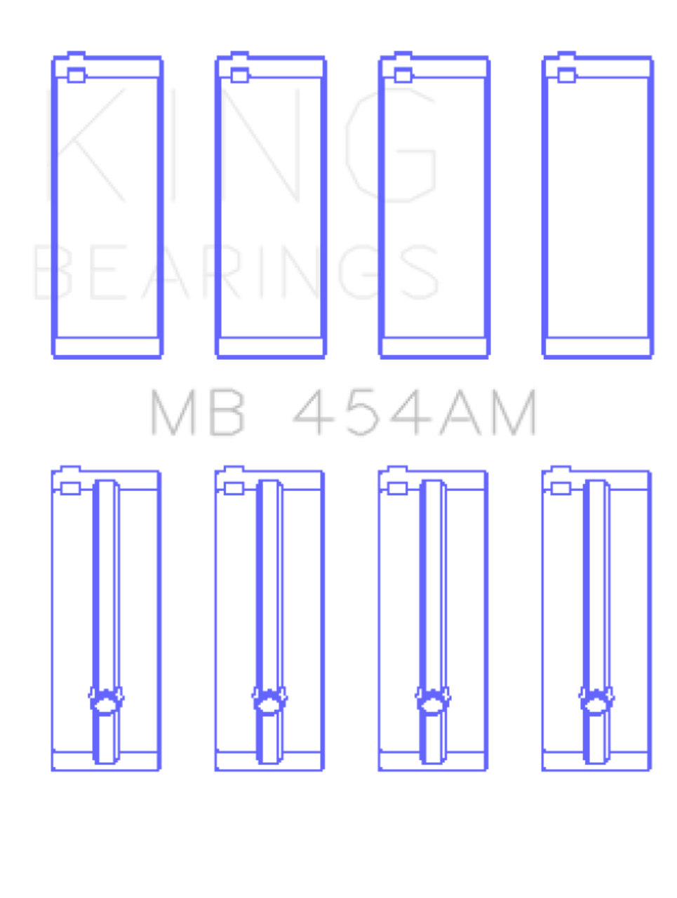 King Engine Bearings Suzuki G-10 (Size +0.75mm) Main Bearing Set - MB454AM0.75 Photo - Primary