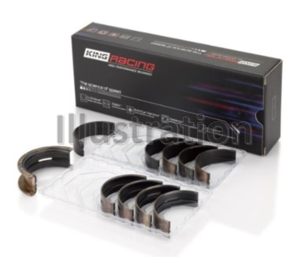 King Engine Bearings Ford 302 Cid Coyote (Size +0.25mm) Main Bearing Set - MB5734XPC0.25 Photo - Primary