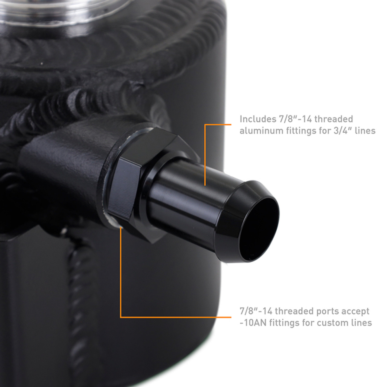 Mishimoto Universal Aluminum Coolant Expansion Tank - MWBK - MMRT-EXP-TRDBK User 1
