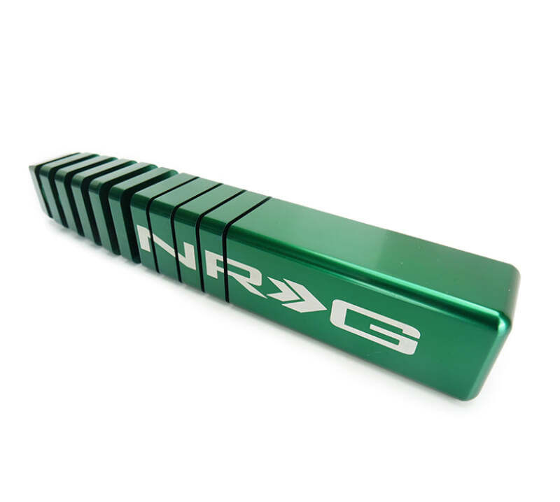 NRG Shift Knob - 20 Year Anniversary Weighted Square Heat Sink Tall - Green - SK-480SQ-GNTY Photo - Close Up