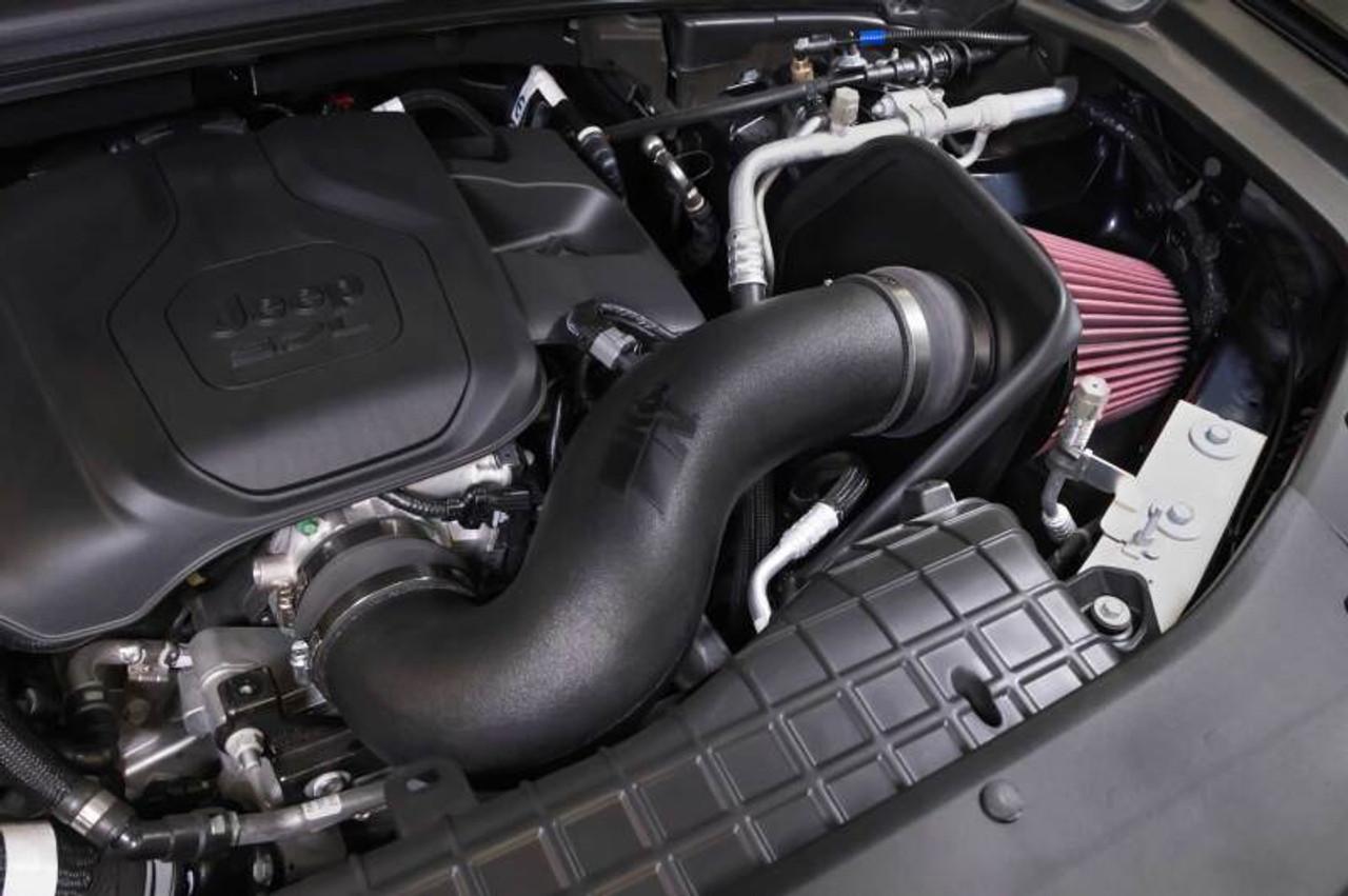 K&N 22-23  Jeep Grand Cherokee 5.7L V8 Performance Air Intake System - 63-1593 Photo - Mounted