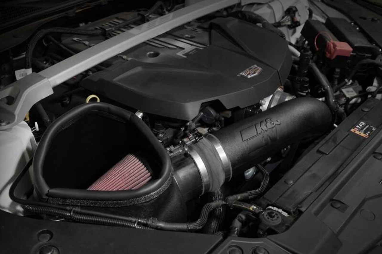 K&N 22-24 Cadillac CT5 6.2L V8 Performance Air Intake System - 63-3121 Photo - Mounted