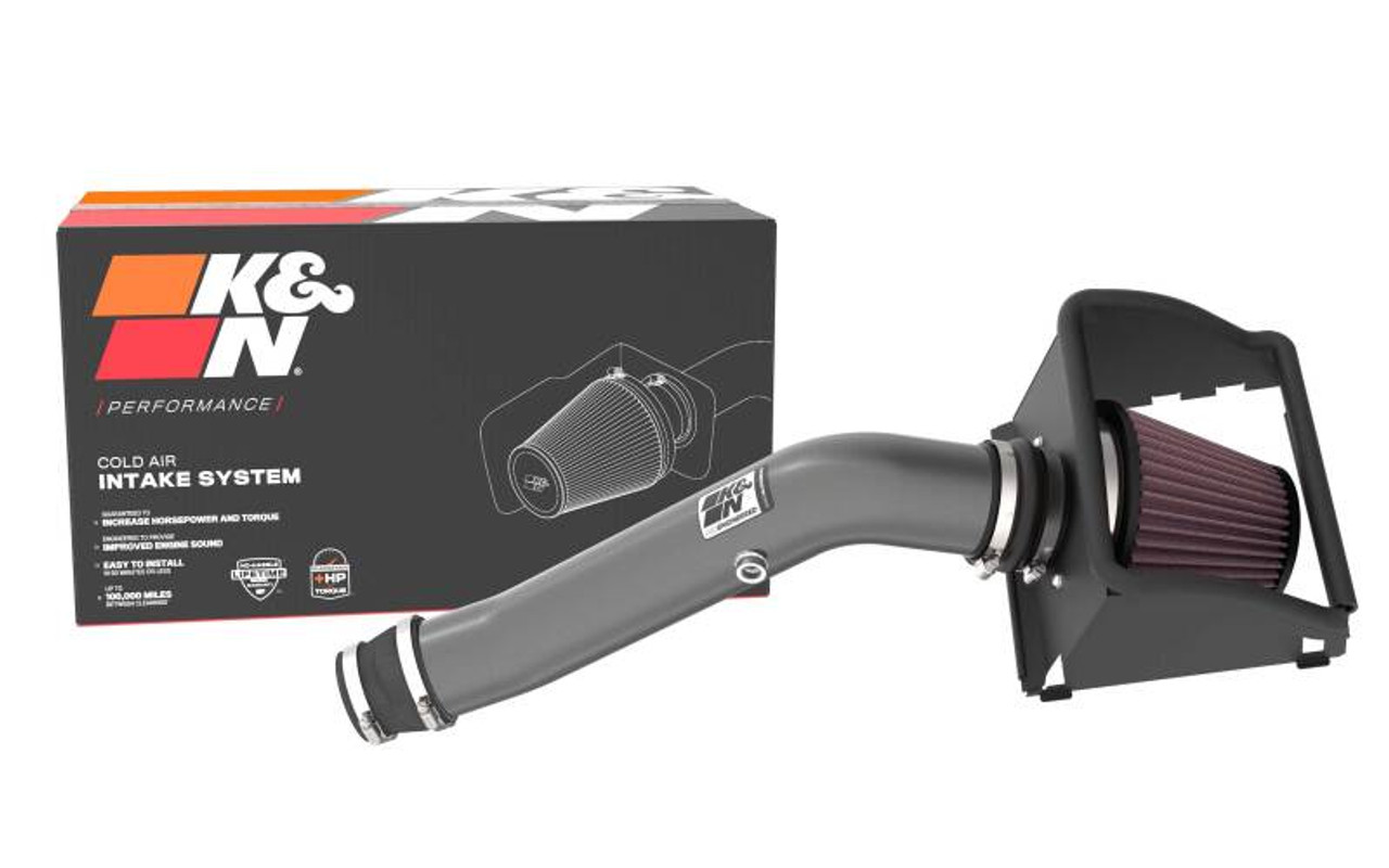K&N 18-24 Ford F150 3.3L V6 Performance Air Intake System w/ Red Air Filter - 77-2619KC Photo - out of package