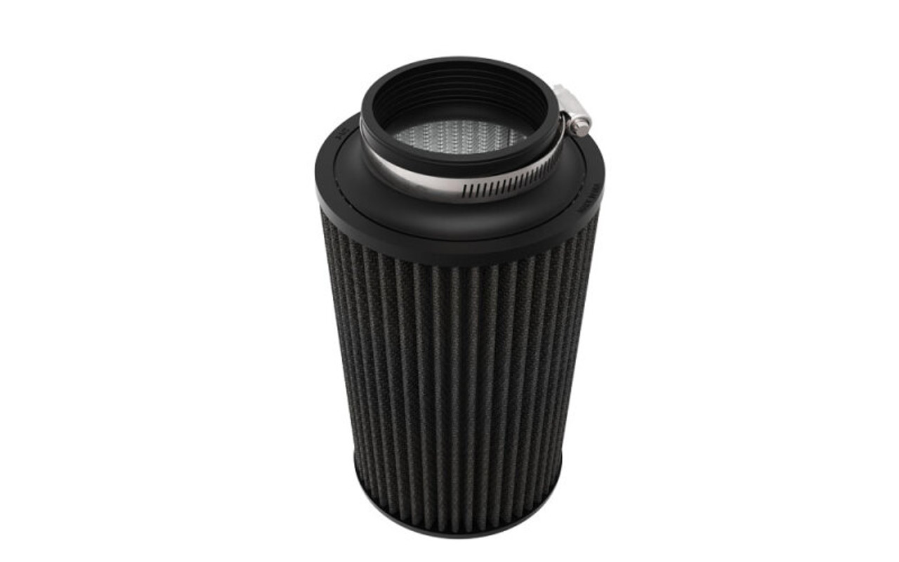 K&N Universal Clamp-On Air Filter 3-1/2in Flange ID 6in Base 5-1/4in Top 9in Height - RU-3111HBK Photo - lifestyle view