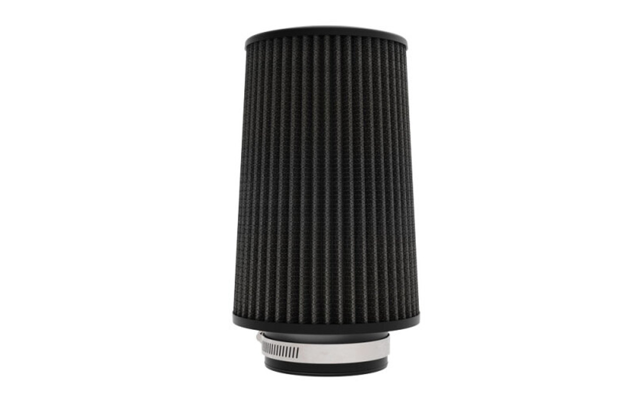 K&N Universal Clamp-On Air Filter 3-1/2in Flange ID 6in Base 5-1/4in Top 9in Height - RU-3111HBK Photo - out of package