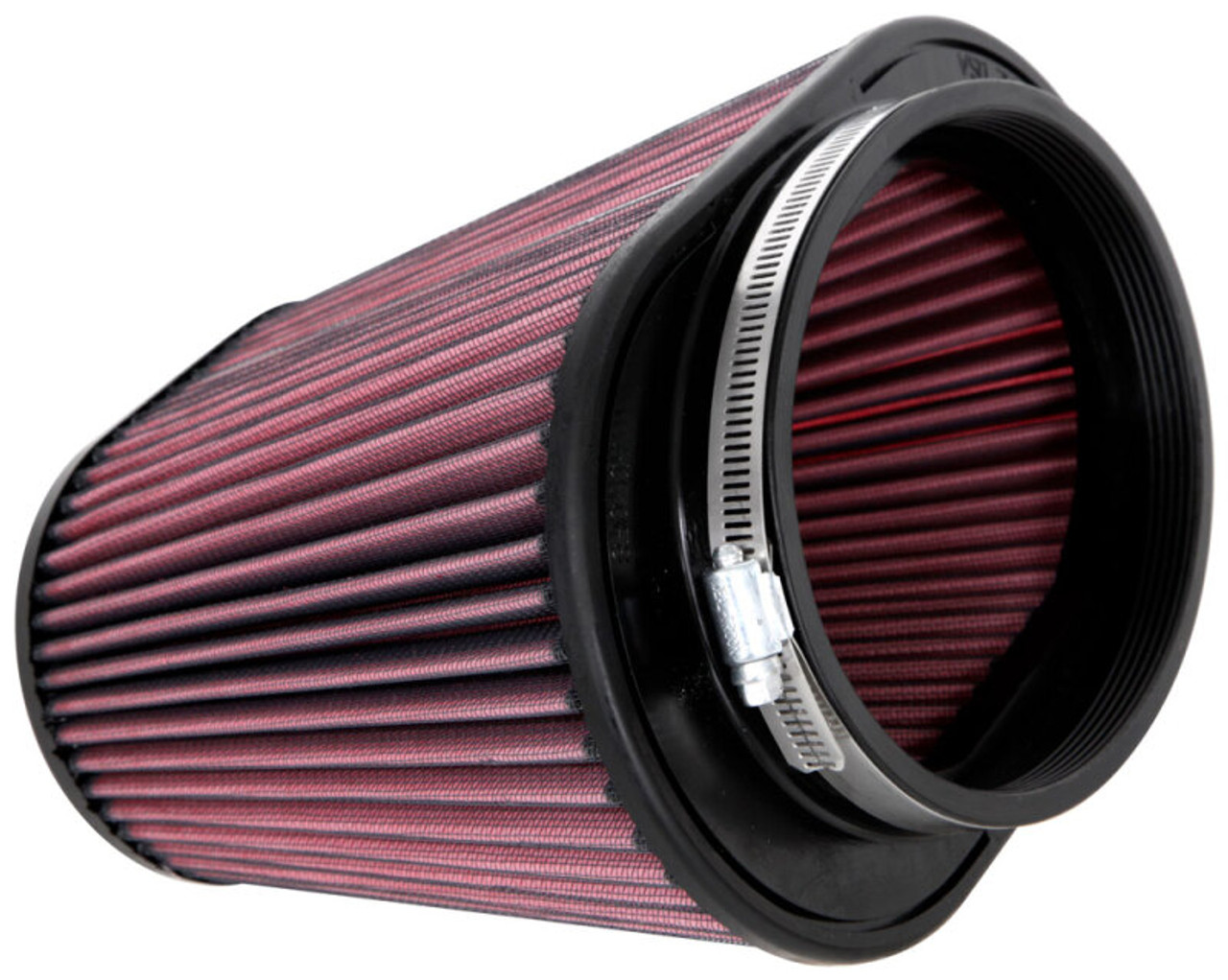 K&N Universal Clamp-On Air Filter 7in x 5-3/16in Flange 10in x 6-1/4in B 6-3/4in x 4-1/2in T 8in H - RU-5292 Photo - Unmounted