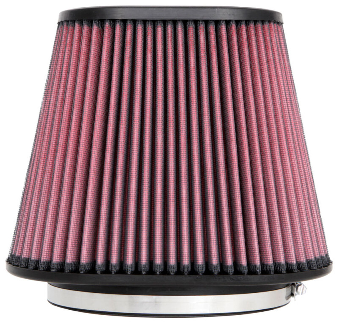 K&N Universal Clamp-On Air Filter 7in x 5-3/16in Flange 10in x 6-1/4in B 6-3/4in x 4-1/2in T 8in H - RU-5292 Photo - Unmounted