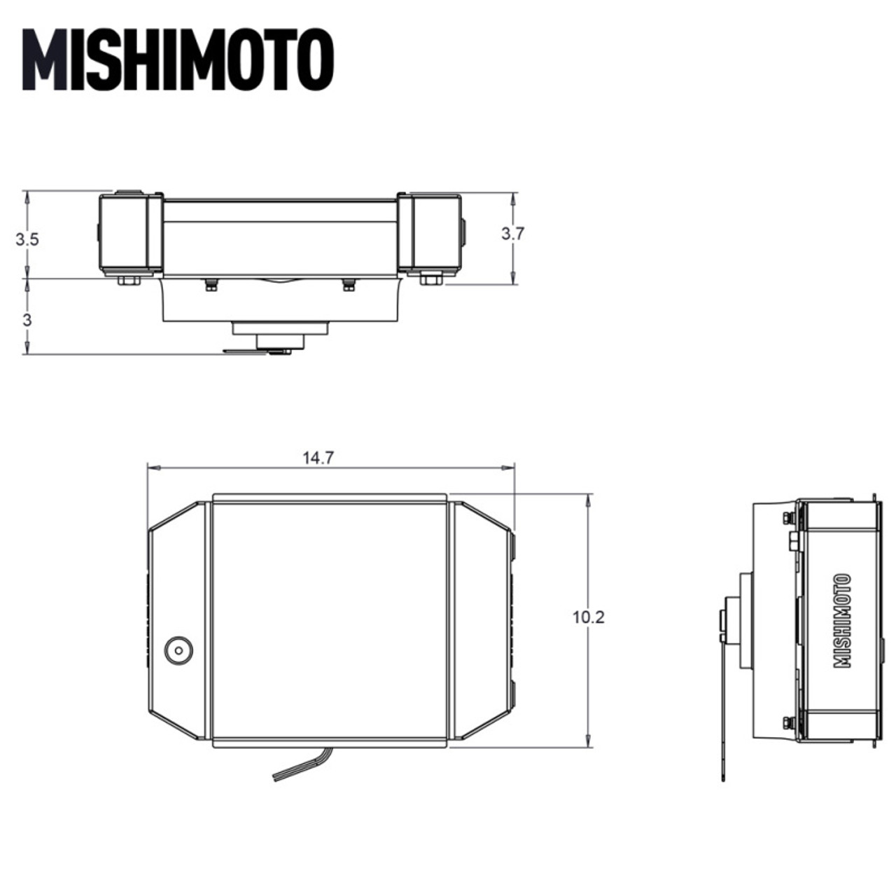 Mishimoto Universal Drag Race Performance Aluminum Radiator - Natural - MMRAD-UNI-DRGN User 1