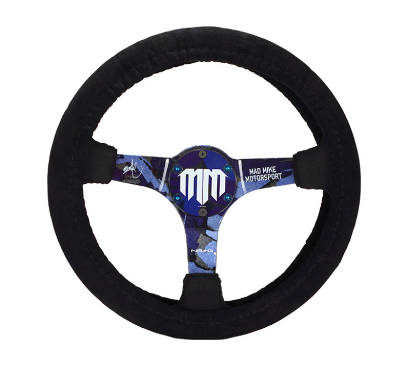 NRG Steering Wheel Cover - Black Stretch Micro Fiber w/ NRG Tag - SWC-001BK User 1
