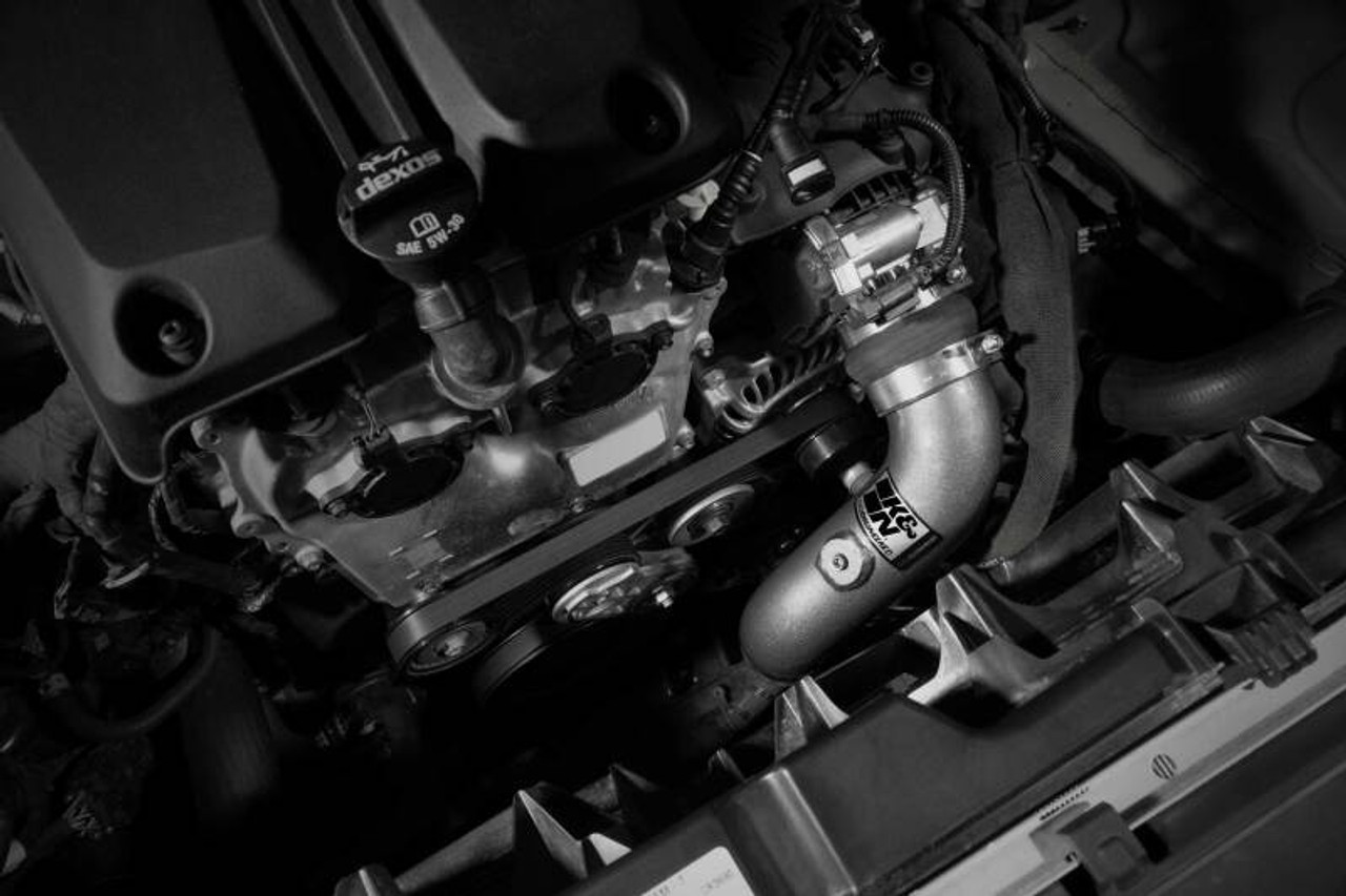 K&N 23-24 GM Colorado/Canyon 2.7L L4 Charge Pipe - Aluminum Tube - Gunmetal Gray - 77-1021KC Photo - Mounted
