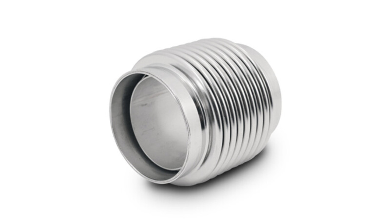 Vibrant 2.25in ID x 3.00in Long 321SS Electro Polished Motorsport Bellows w/Neck & Liner - 69684 User 1