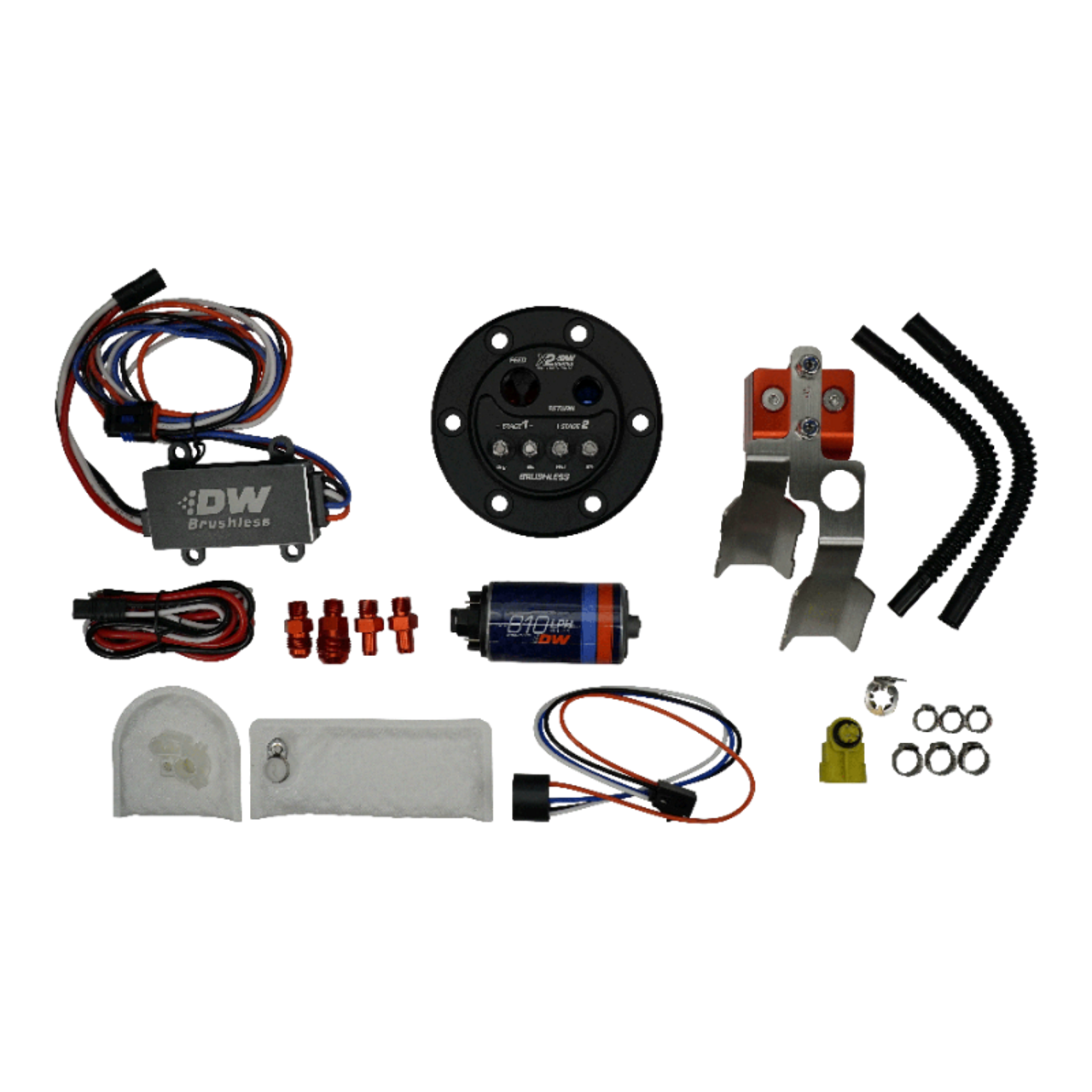 Deatschwerks X2 Pump Hanger w/ 810lph Brushless Fuel pump for 92-00 Honda Civic - 9-811-C105-7043 Photo - Primary