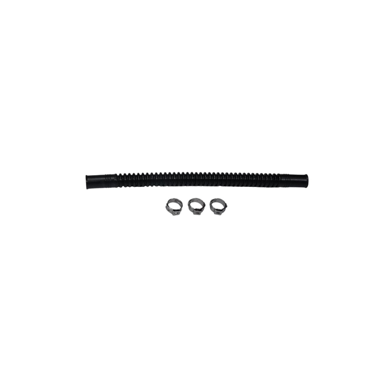 Deatschwerks Convoluted Tubing 200mm Length x 8mm ID Side 1 x 8mm ID Side 2 - Black - 9-CT-8-516 Photo - Primary