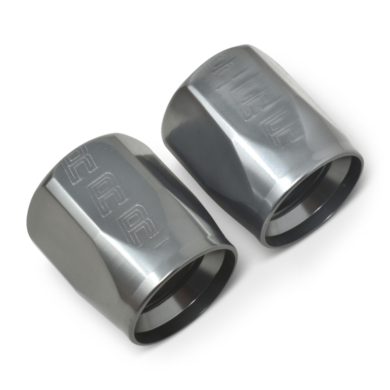 Russell Hose End Socket -10 AN Polished & Gray Anodized (2 Pack) - 615541 Photo - out of package