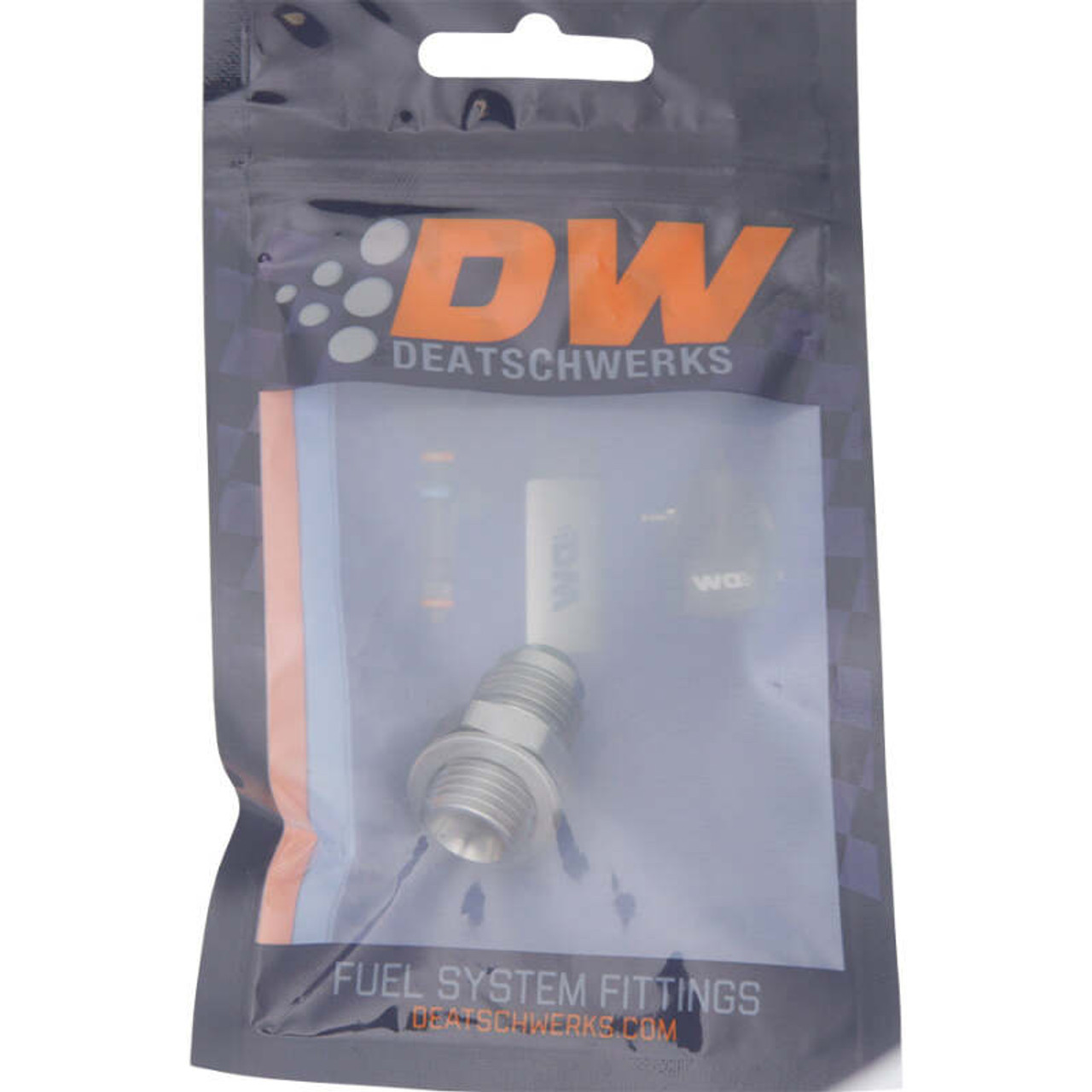 DeatschWerks 6AN Male Flare to M14 X 1.5 Male Metric Adapter  (Incl. Crush Washer) - Titanium - 6-02-0614 Photo - lifestyle view