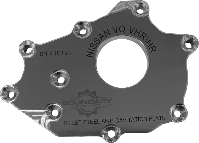 Boundary Nissan VQ DE 3.5L Steel Anti-Cavitation High Flow Billet Back Plate - VQ-BBP-DE User 1