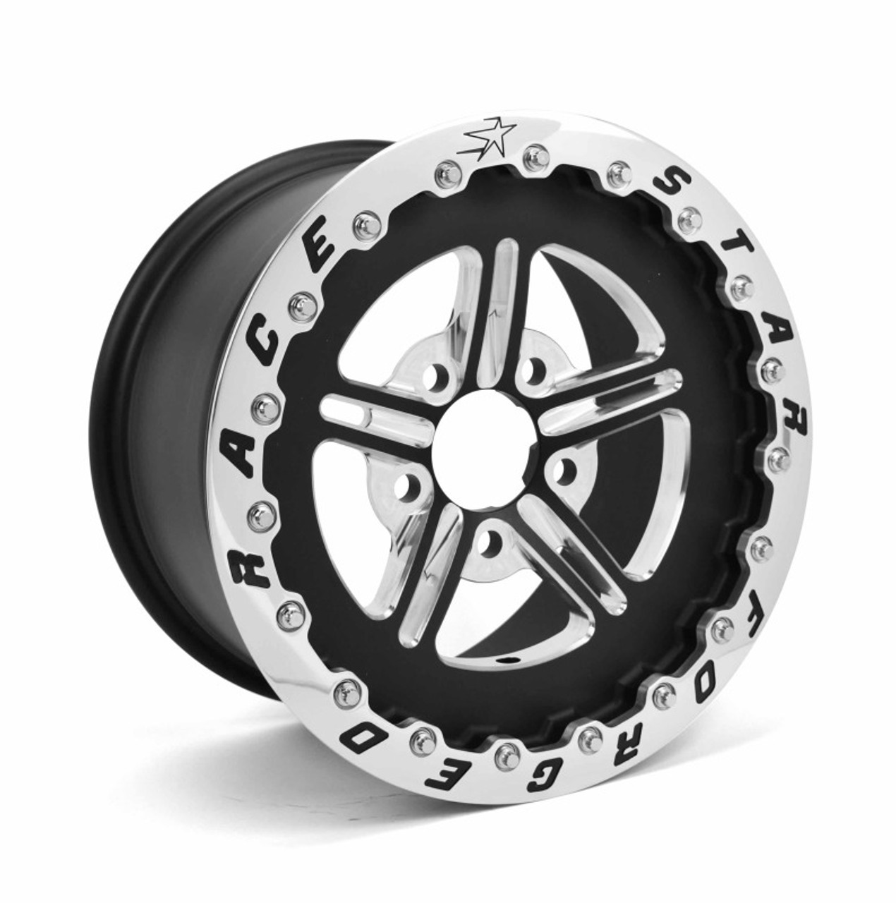 Race Star 63 Pro Forged 15x10 SBL Sportsman 5x4.75 BC / 4.00in. BS Wheel - Black Anodized/Machined - 63-510474011B User 1