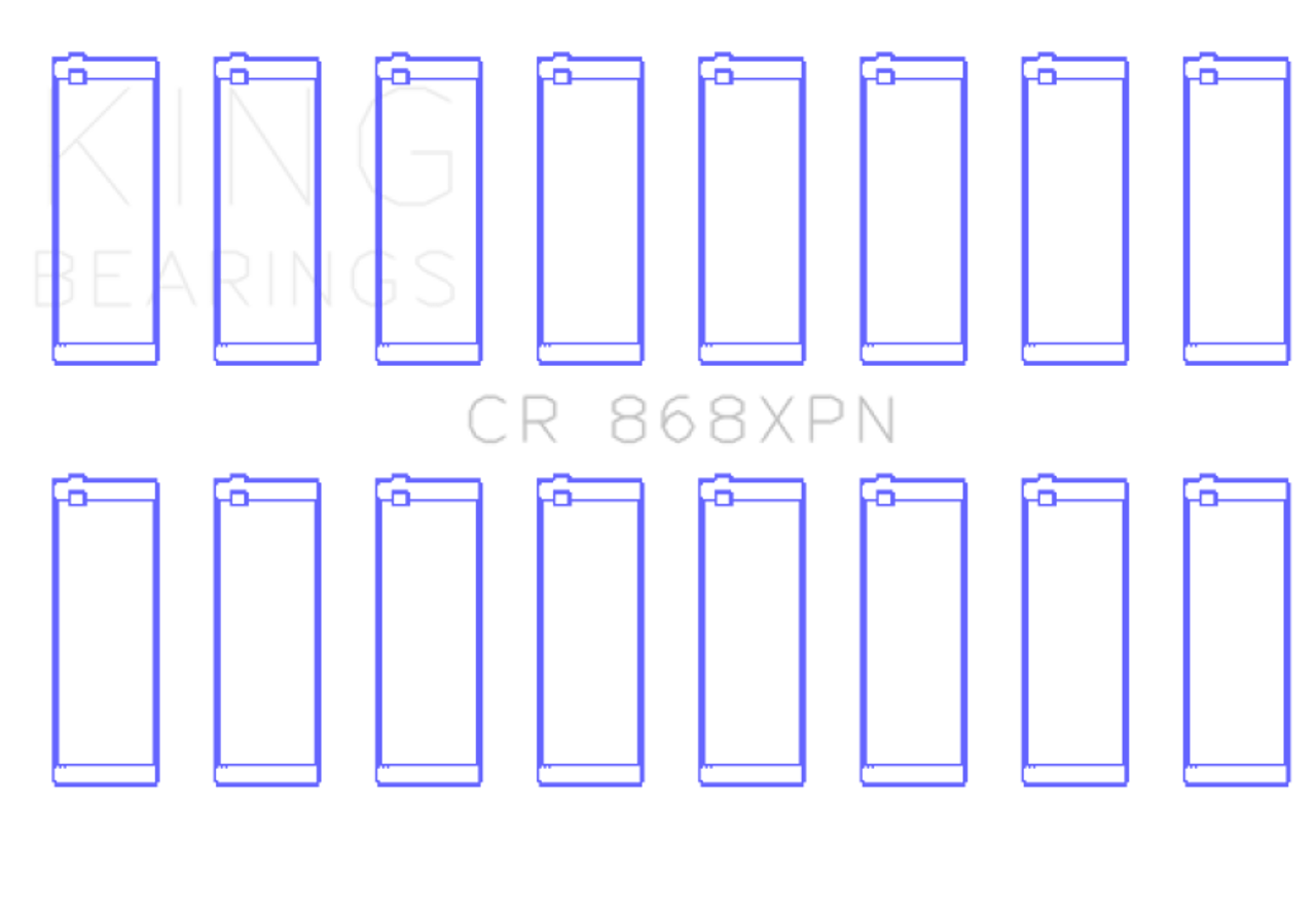 King Ford Prod V8 4.6L/5.4L Performance Rod Bearing Set - Size STD - CR868XPN Photo - Primary