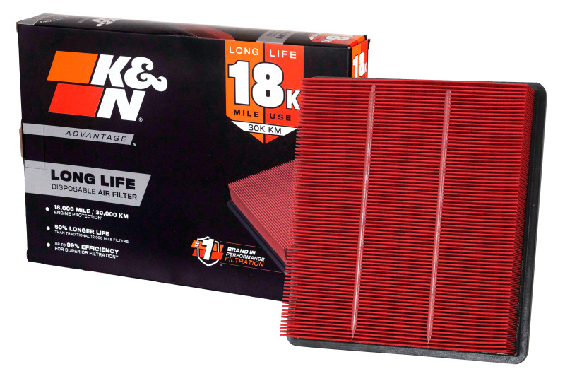K&N 21-23 Jeep Wrangler Jl V8-6.4L F/I Advantage Air Filter - KNA-5127 Photo - out of package