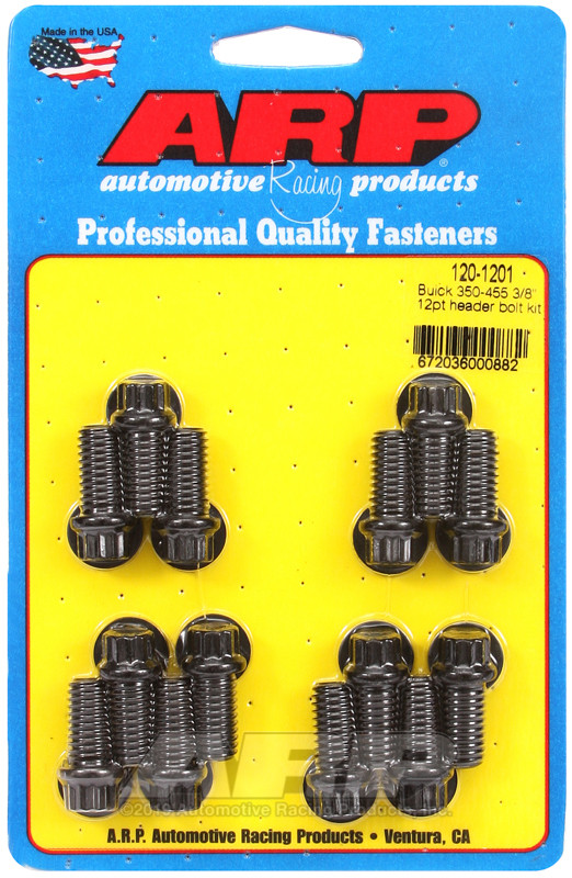 ARP Buick 350-455 3/8in 12pt Header Bolt Kit - 120-1201 Photo - Primary