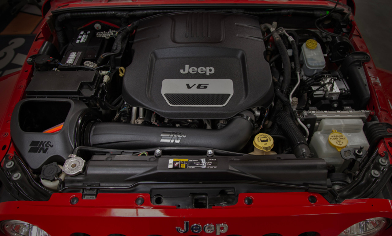 K&N 12-18 Jeep Wrangler V6 3.6L NextGen Cold Air Intake - 50-1566 Photo - Mounted