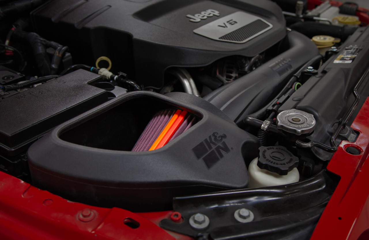 K&N 12-18 Jeep Wrangler V6 3.6L NextGen Cold Air Intake - 50-1566 Photo - Mounted