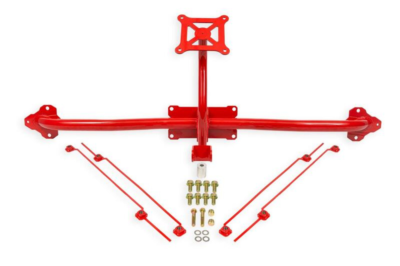 BMR 14-19 Chevrolet Corvette C7 Bolt-On Parachute Mount - Red - PM570R User 1