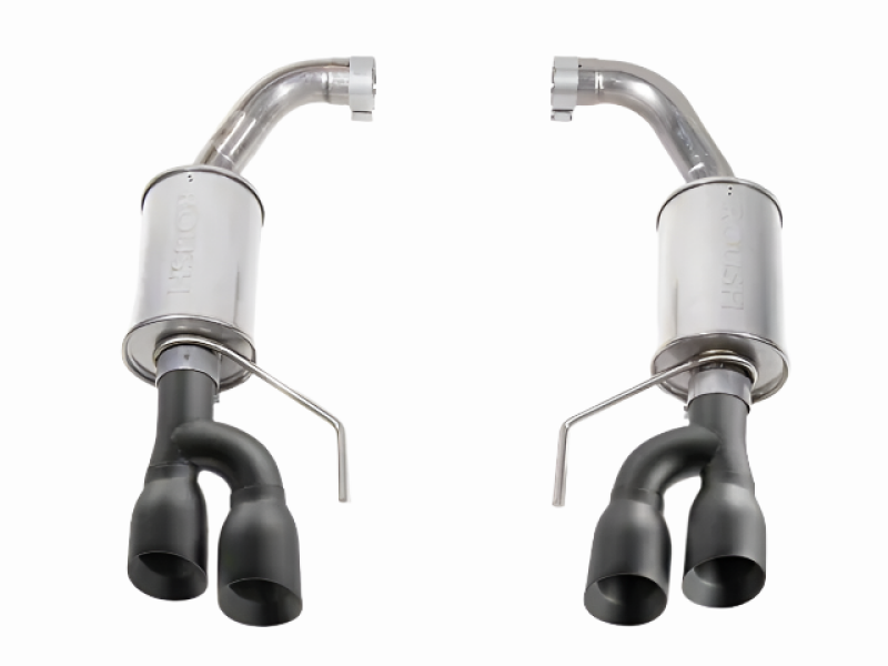 Roush 18-25 Mustang GT Black Tip Axle Back Exhaust - 422097-BLK Photo - Close Up