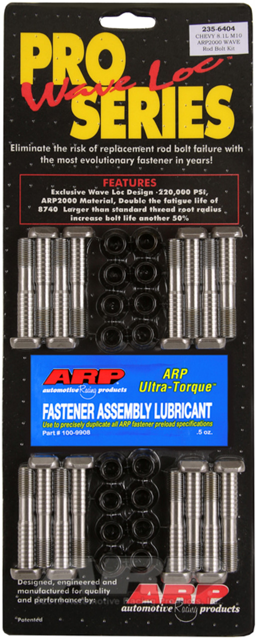 ARP BB Chevy 8.1L M10 ARP2000 pro wave-loc rod bolt kit - 235-6404 Photo - Primary