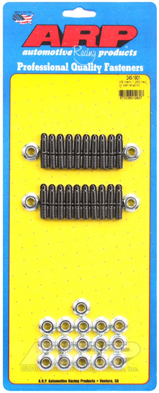 ARP KB Hemi 1.300in hex oil pan stud kit - 245-1901 Photo - Primary