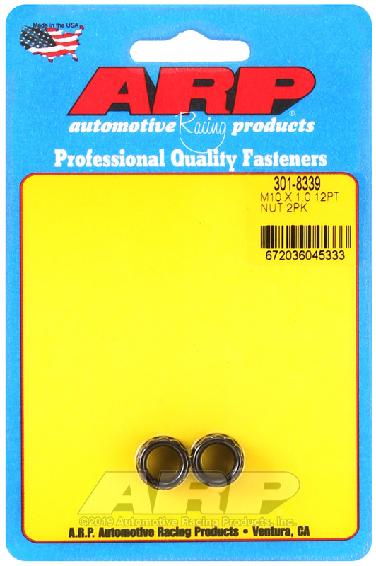 ARP M10 X 1.00 12pt nut kit - 301-8339 Photo - Primary