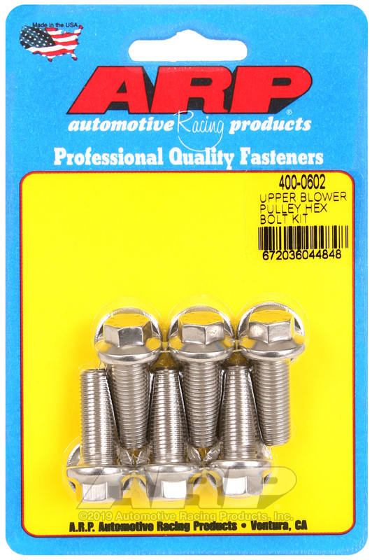 ARP Upper blower pulley SS hex bolt kit - 400-0602 Photo - Primary