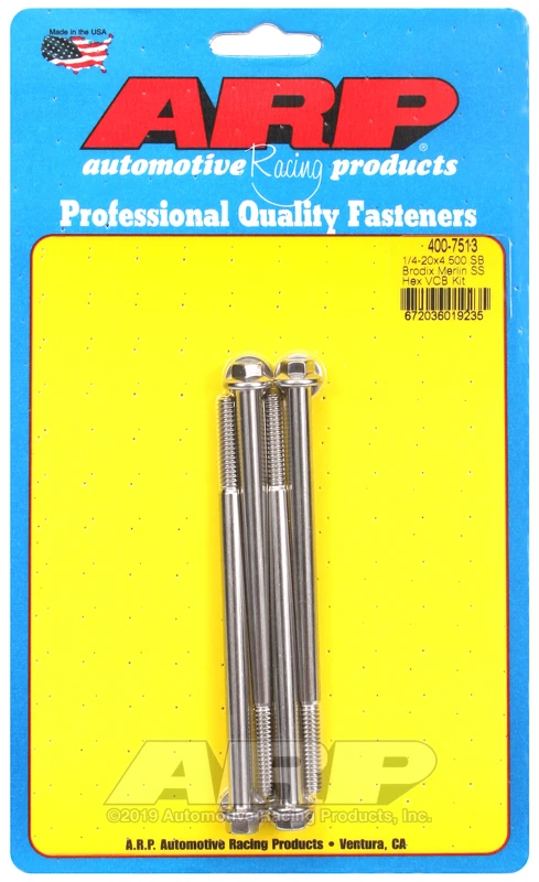 ARP Merlin block, Brodix head SB  hex valve cover bolt kit - 400-7513 Photo - Primary