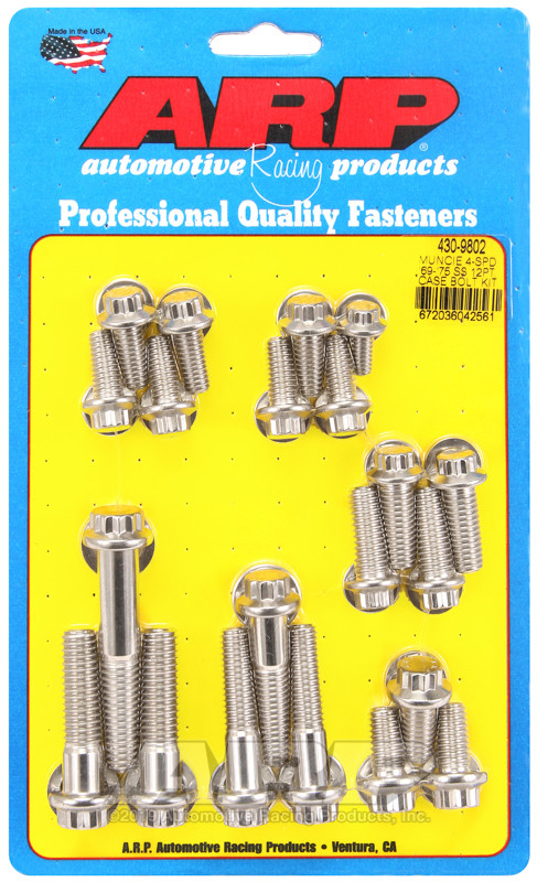 ARP Muncie 4-spd 69-75 SS 12pt trans case bolt kit - 430-9802 Photo - Primary