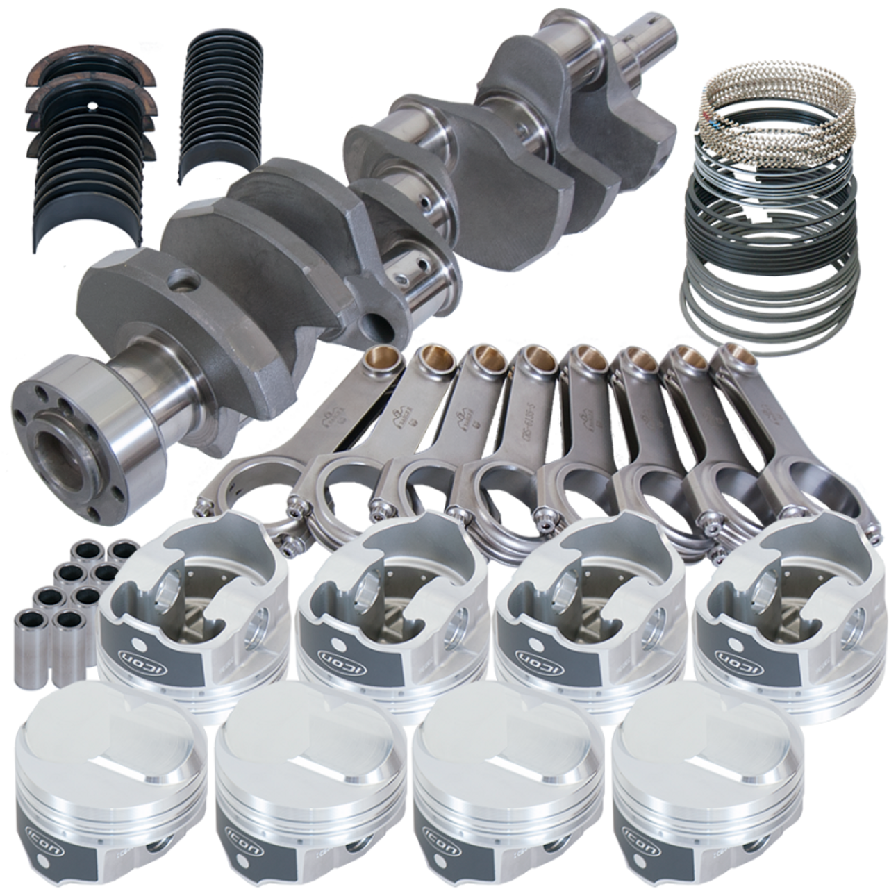 Eagle Chevy 454 4.000in Crank 6.135in H-Beam 43cc Dome 4.350in Pistons Rotating Assembly - 11326L100 Photo - Primary
