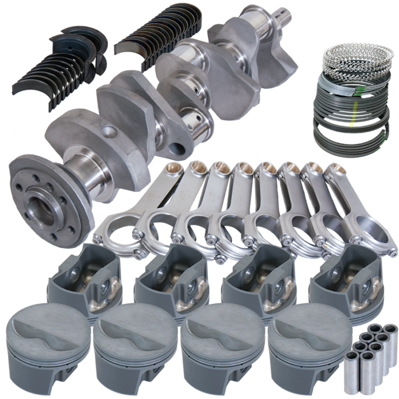 Eagle Chevy 350 3.480in Crank 5.700in H-Beam -5cc Flat Top 4.060in Pistons Rotating Assembly - 12001060 Photo - Primary