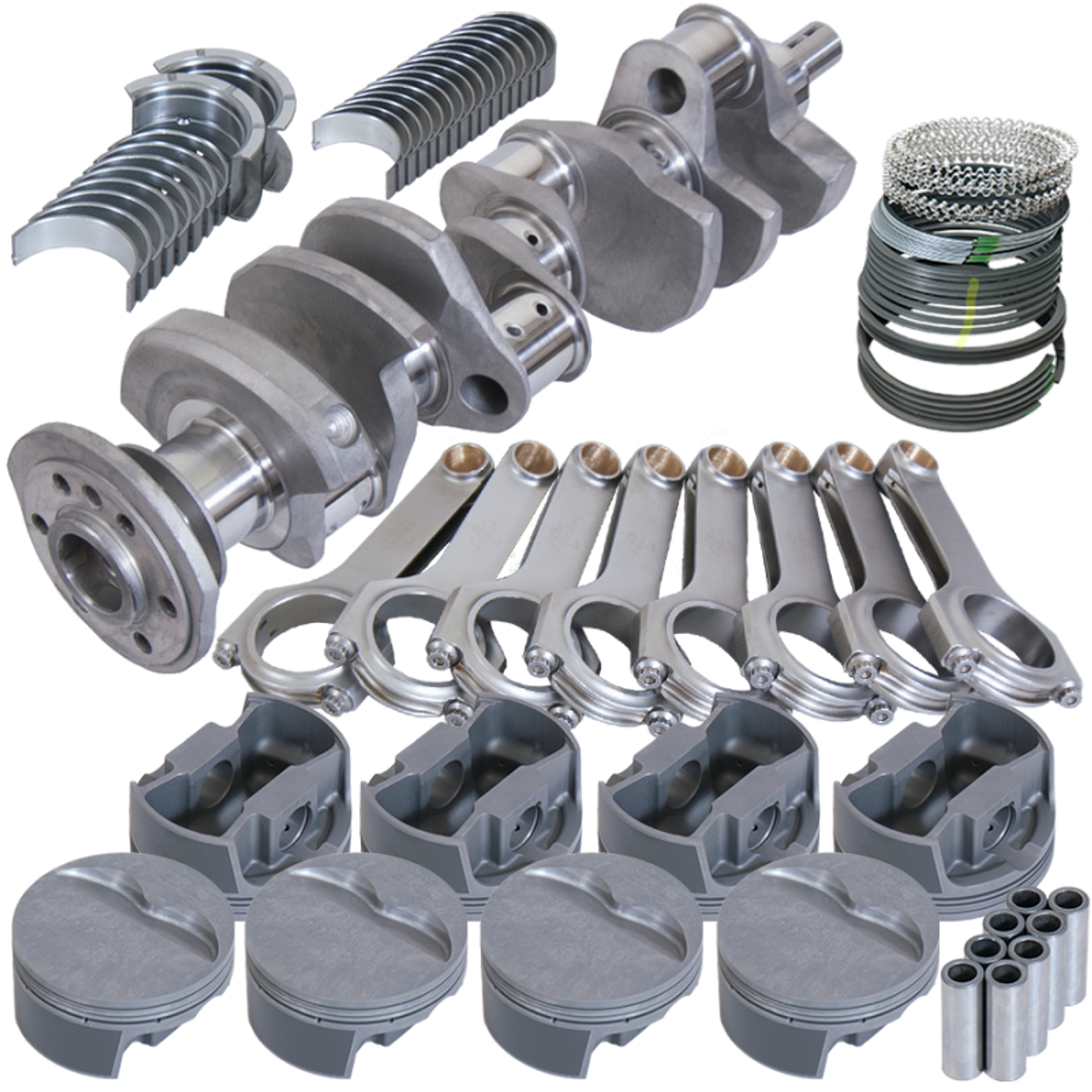 Eagle Chevy 350 3.750in Crank 6.000in H-Beam -5cc Flat Top 4.060in Pistons Rotating Assembly - 12011060 Photo - Primary