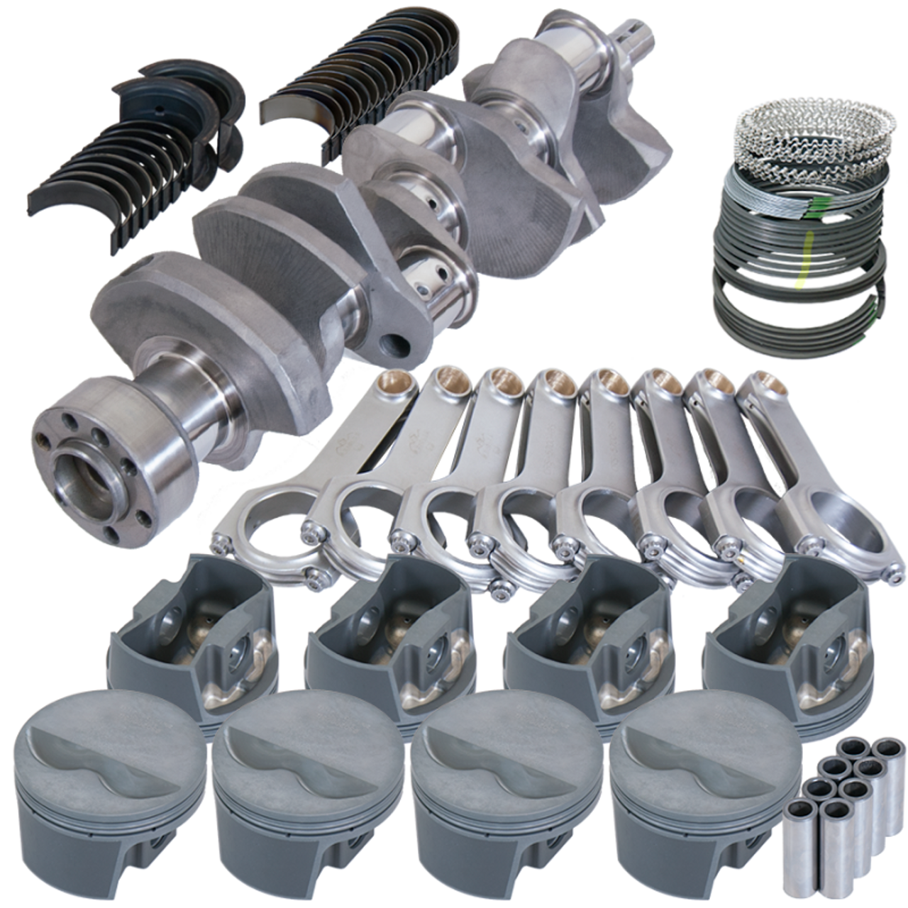 Eagle Chevy LT1 350 1Pc 3.480in Crank 5.700in H-Beam -5cc Flat Top 4.000in Pistons Rotating Assembly - 12101000 Photo - Primary