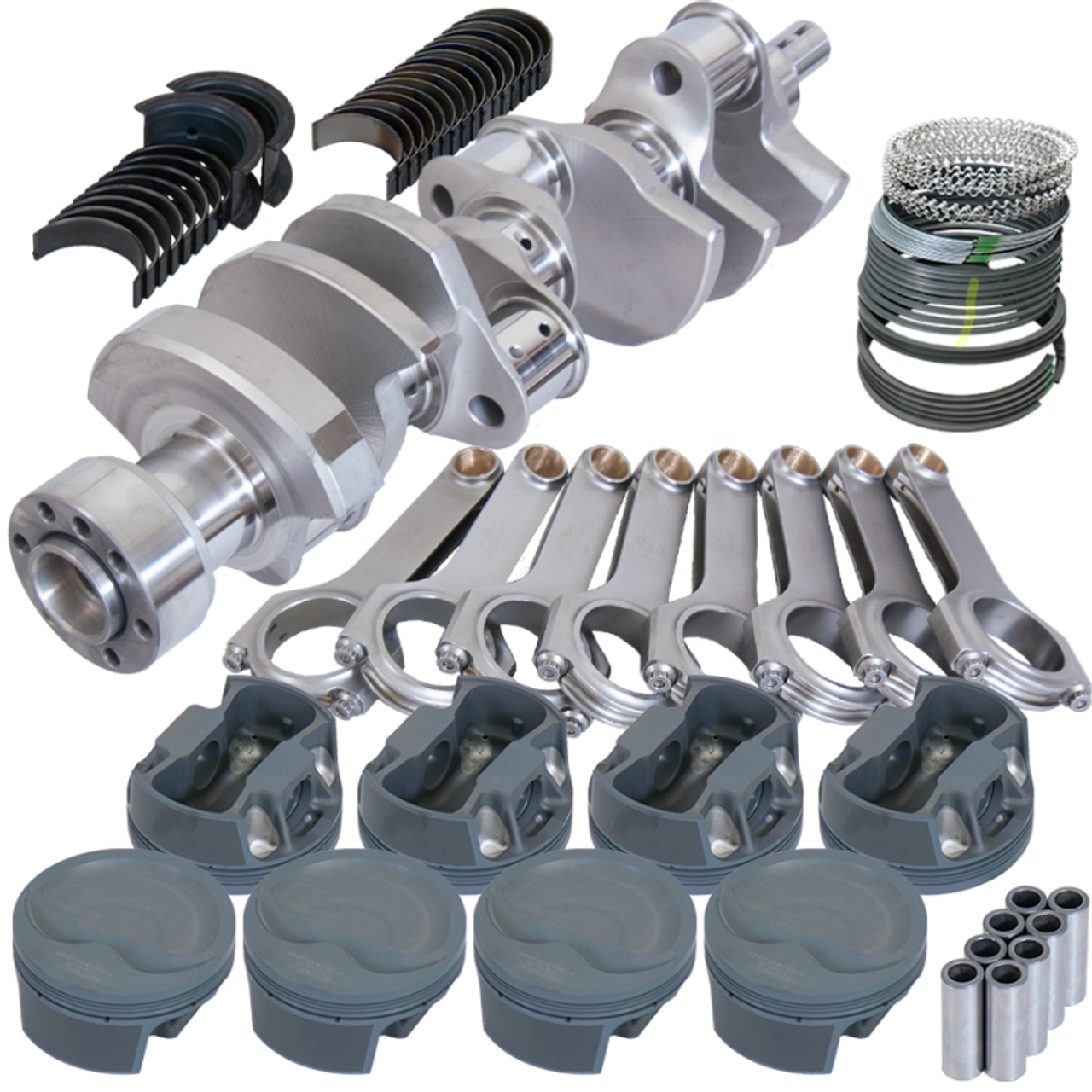 Eagle Chevy LT1 350 1Pc 3.750in Crank 6.000in H-Beam -16cc Inv Dome 4.030in Piston Rotating Assembly - 12110030 Photo - Primary