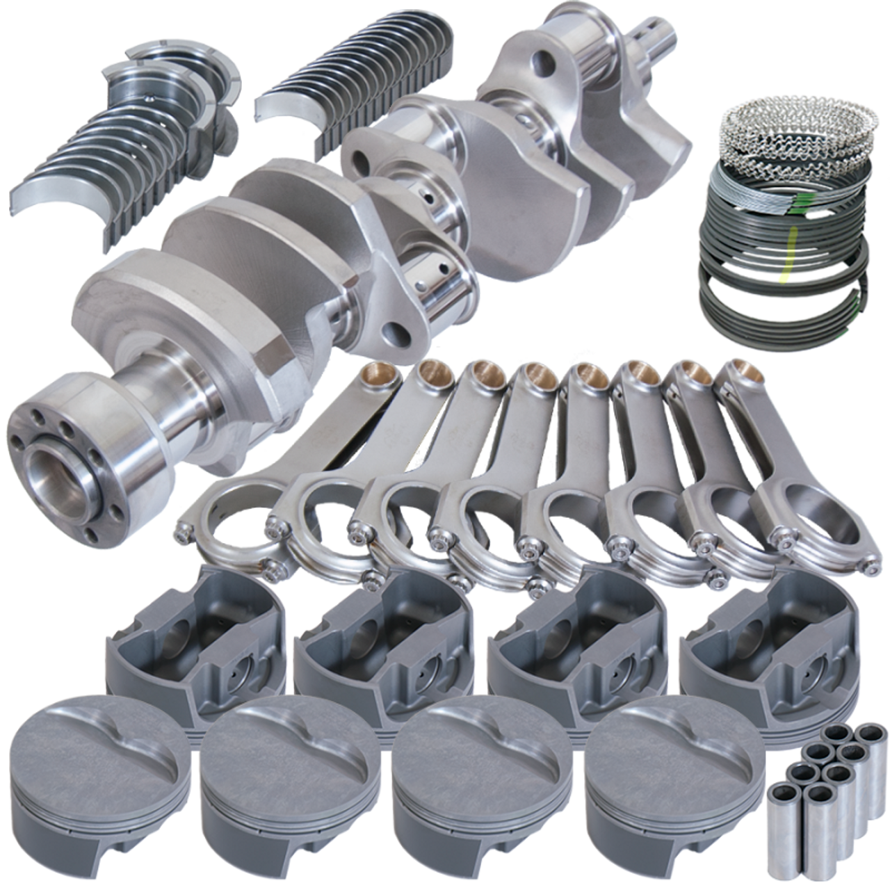 Eagle Chevy LT1 350 1Pc 3.750in Crank 6.000in H-Beam -5cc Flat Top 4.060in Pistons Rotating Assembly - 12111060 Photo - Primary