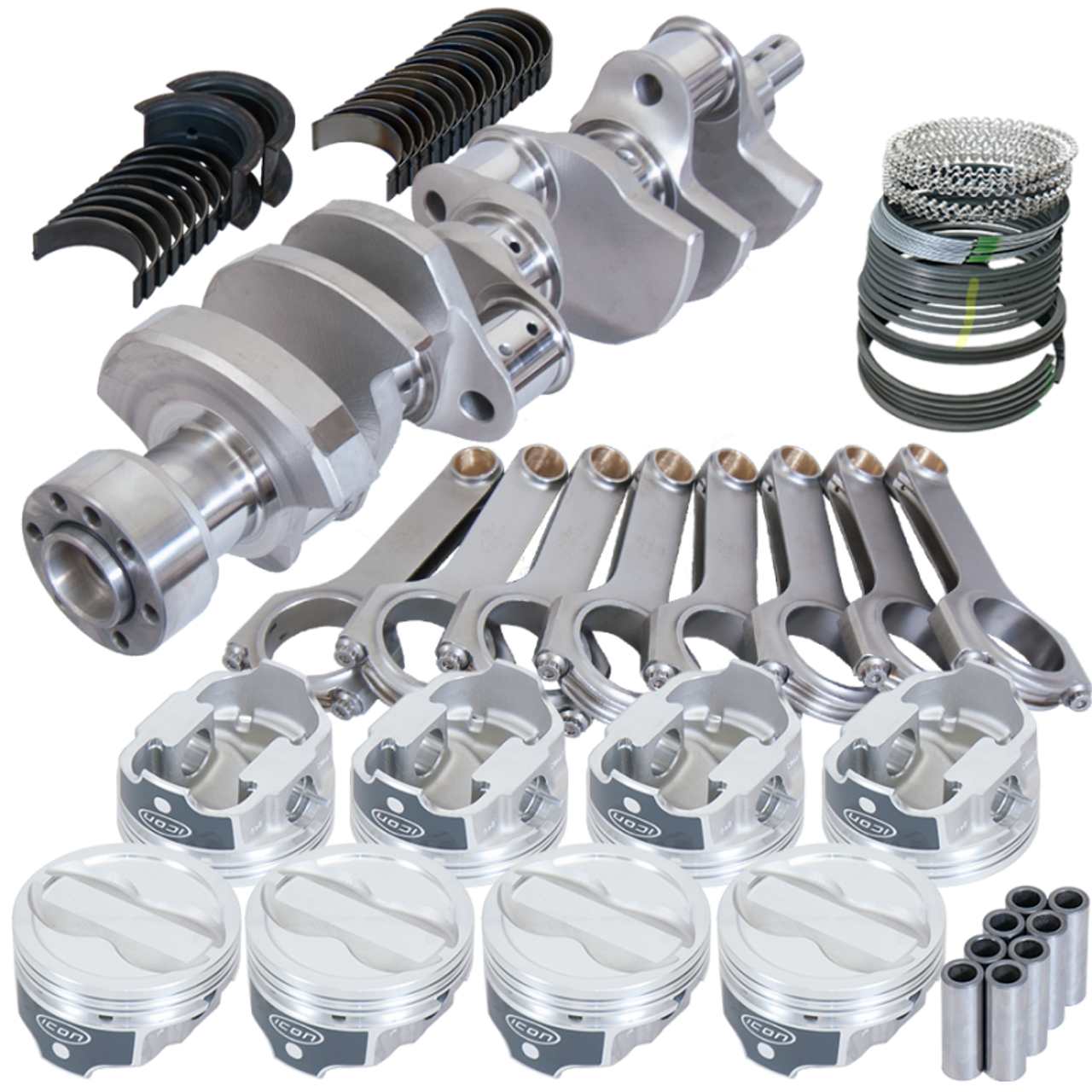 Eagle Chevy LT1 350 1Pc 3.750in Crank 6.000in H-Beam -18cc 4.000in Pistons Rotating Assembly - 12303L000 Photo - Primary