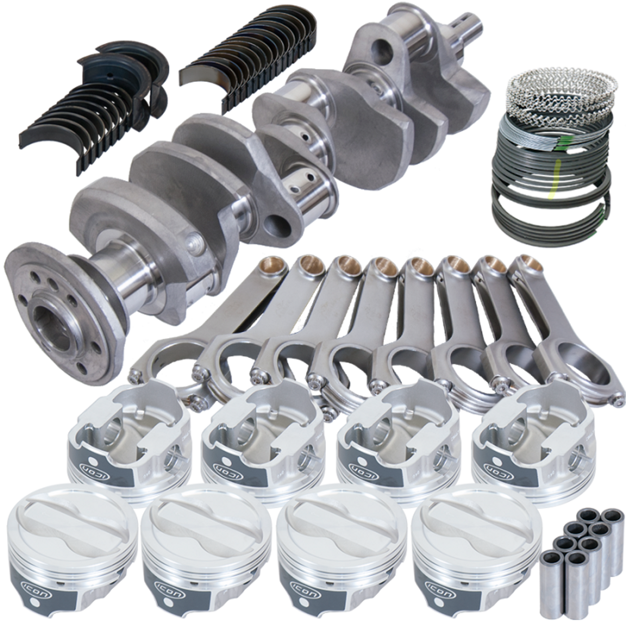 Eagle Chevy LT1 350 1Pc 3.750in Crank 6.000in H-Beam -18cc 4.000in Pistons Rotating Assembly - 12303L000 Photo - Primary