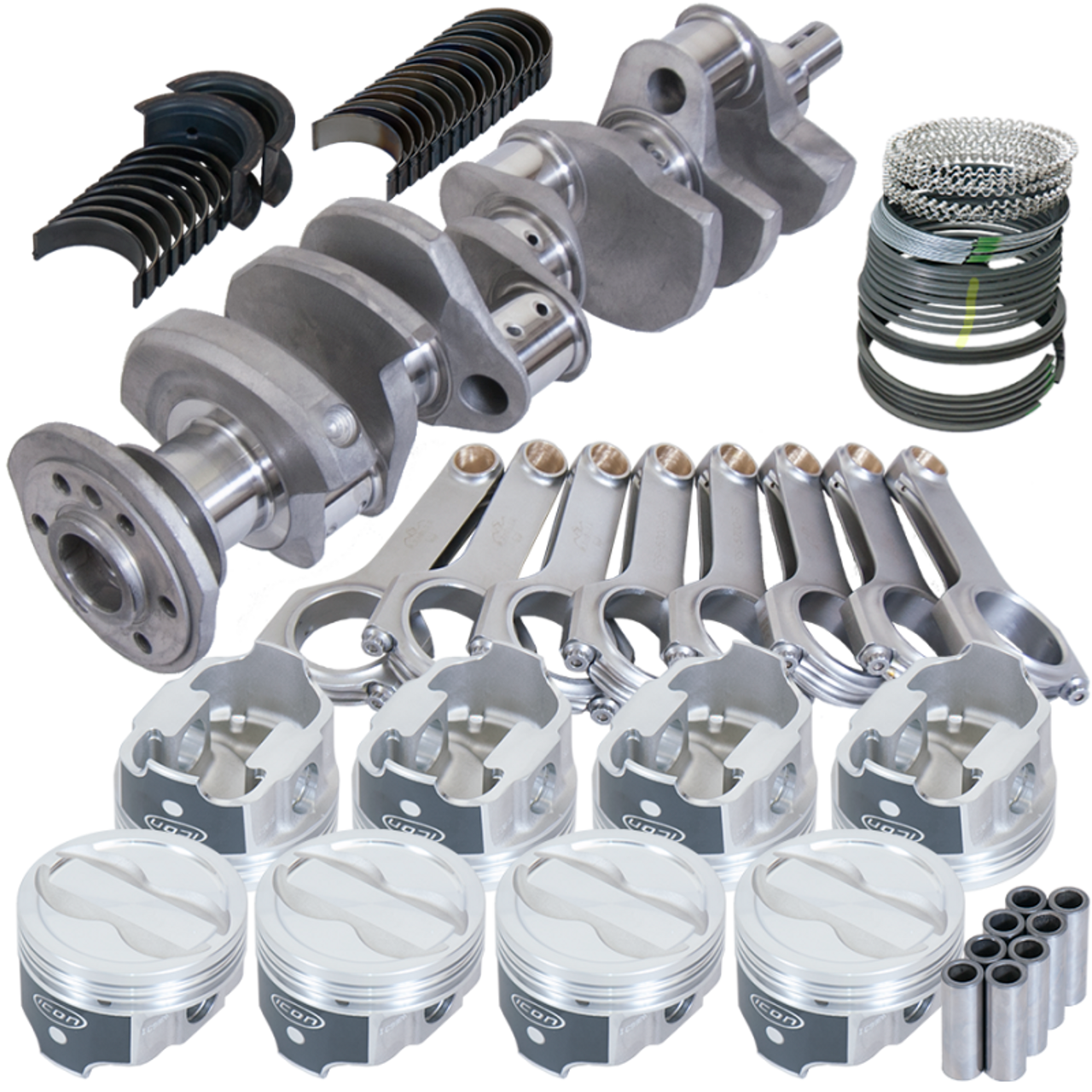 Eagle Chevy LT1 350 1Pc 3.750in Crank 5.700in H-Beam -18cc 4.000in Pistons Rotating Assembly - 12304L000 Photo - Primary