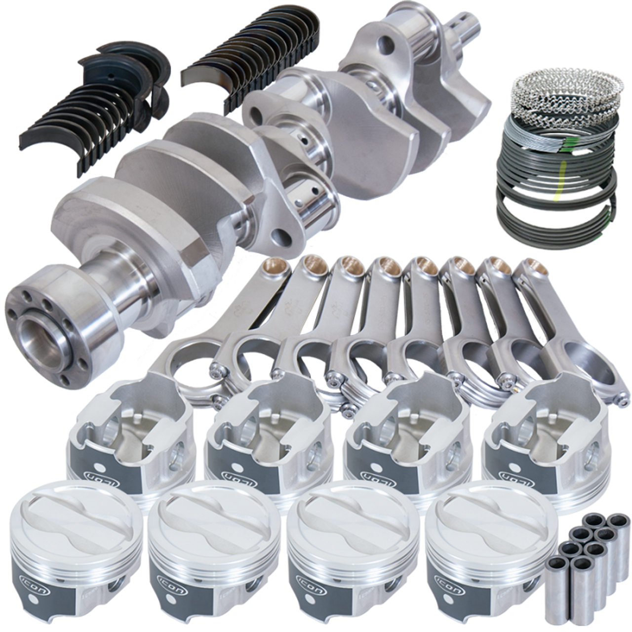 Eagle Chevy LT1 350 1Pc 3.750in Crank 5.700in H-Beam -18cc 4.000in Pistons Rotating Assembly - 12304L000 Photo - Primary