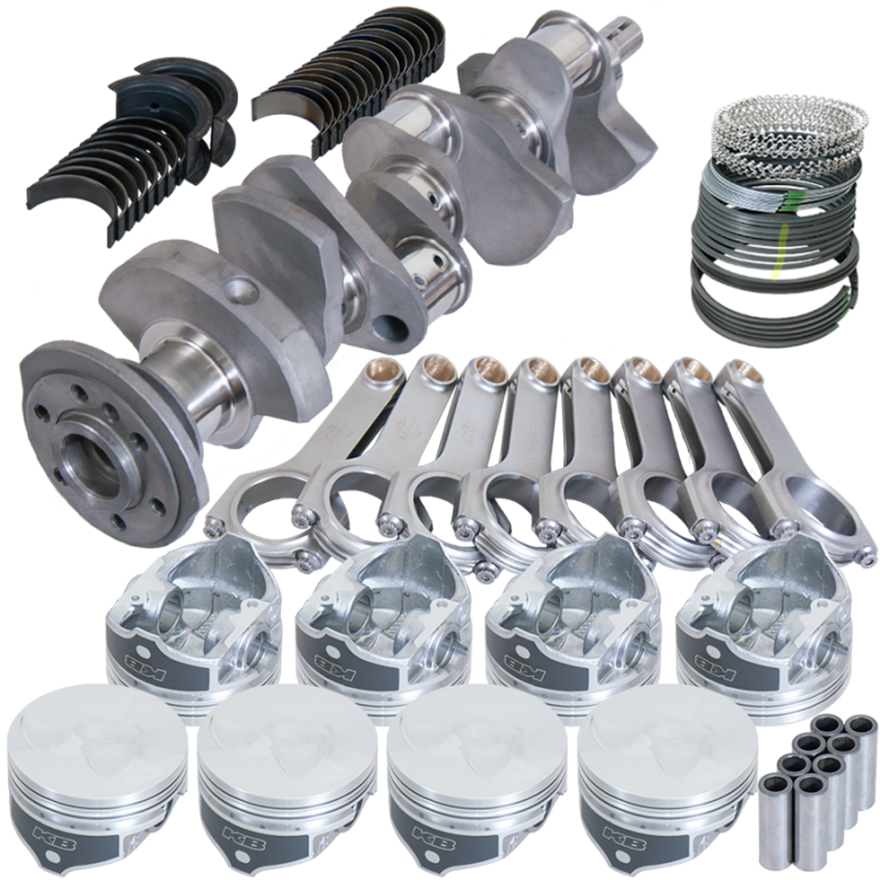 Eagle Chevy LT1 350 1Pc 3.480in Crank 6.000in H-Beam -3.7cc 4.040in Pistons Rotating Assembly - 12311L040 User 1