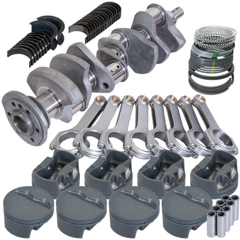 Eagle Chevy 327 3.250in Crank 6.125in H-Beam -5cc Flat Top 4.030in Pistons Rotating Assembly - 12323030 Photo - Primary