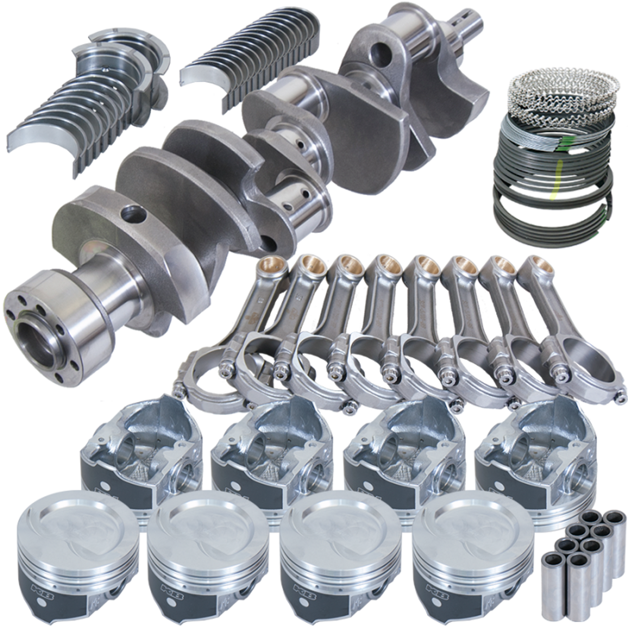 Eagle Chevy LT1350 1Pc 3.750in Crank 5.700in I-Beam Rods -18cc 4.040in Pistons Rotating Assembly - 13004L040 Photo - Primary