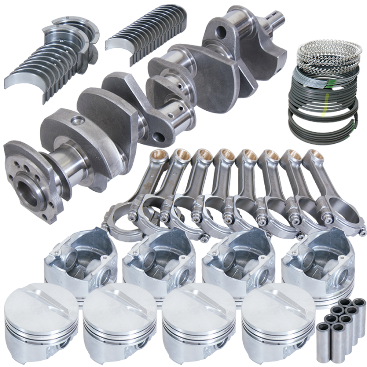 Eagle Chevy 350 3.750in Crank 5.700in I-Beam Rods -7cc Flat Top 4.060in Pistons Rotating Assembly - 13005060 Photo - Primary