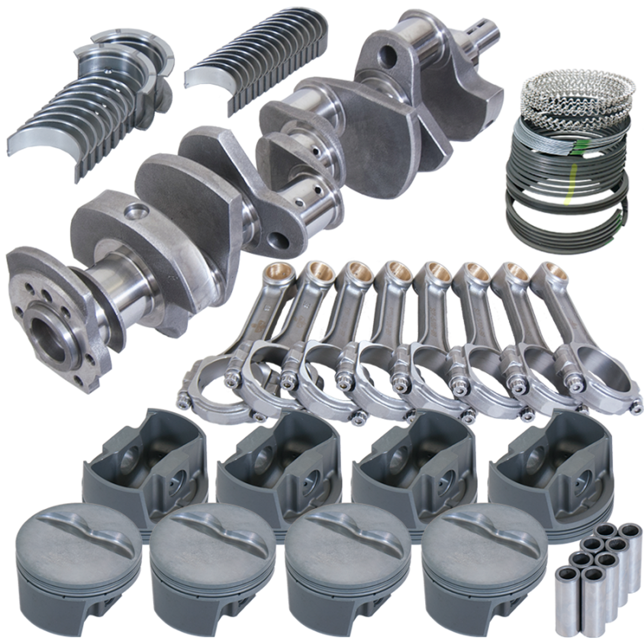 Eagle Chevy 350 3.750in Crank 5.700in I-Beam Rods -5cc Flat Top 4.030in Pistons Rotating Assembly - 13006030 Photo - Primary