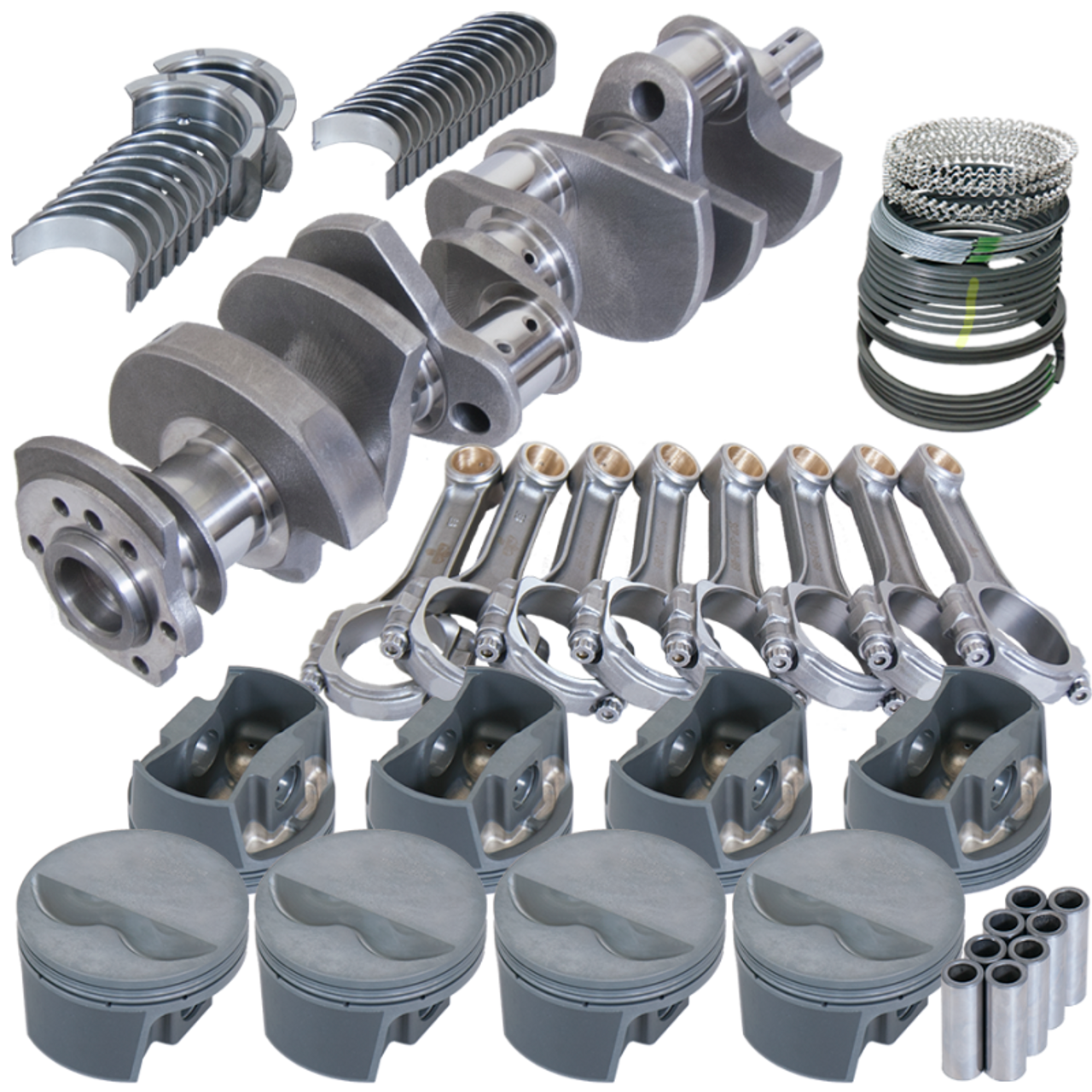 Eagle Chevy 350 3.480in Crank 6.000in I-Beam Rods -5cc Flat Top 4.060in Pistons Rotating Assembly - 13022060 Photo - Primary
